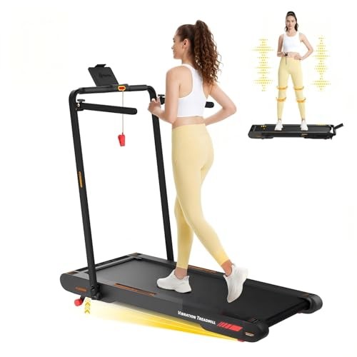 Sperax Klappbares Laufband 5 in 1, Walking Pad bis 12 km/h mit Steigung, Schwarz Rot