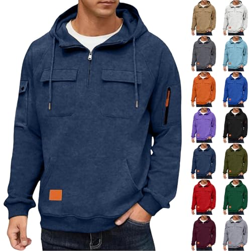 hoodie herren kapuzenpullover oversize sweatshirt herbst winter arbeitskleidung cargo