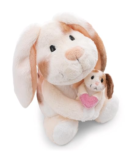 NICI Hase Kuscheltier 20cm mit Kind 6cm - Plüsch Tier für Kinder
