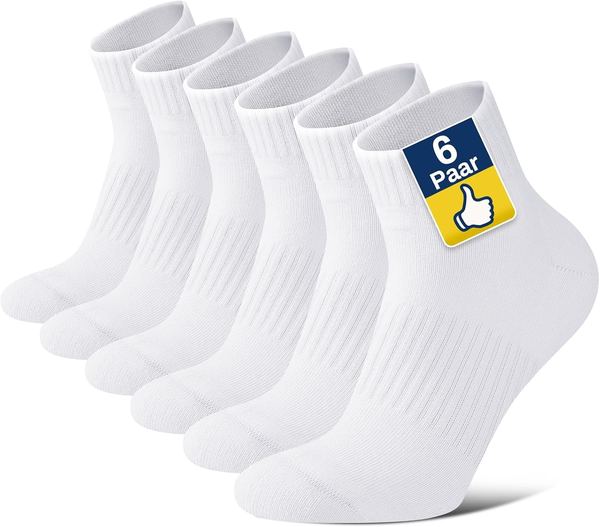 Niofind Quarter Sportsocken Baumwolle gepolstert Damen Herren