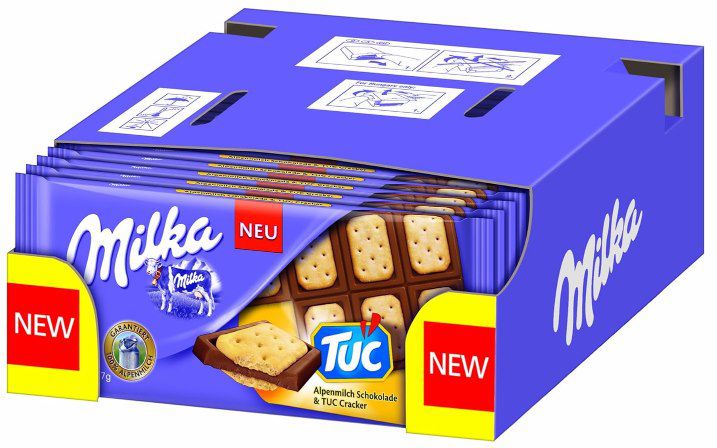 milka alpenmilch schokolade 9x 87g und tuc cracker 87g für 8,91