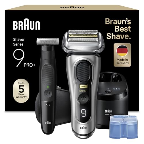 braun series 9 pro+ rasierer 9567cc silber + xt3 körperrasierer schwarz wasserdicht