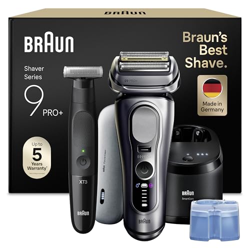 Braun Series 9 PRO+ Elektrorasierer Herren, 5+1 Klingen, 60 Min. Akku, Reinigungsstation