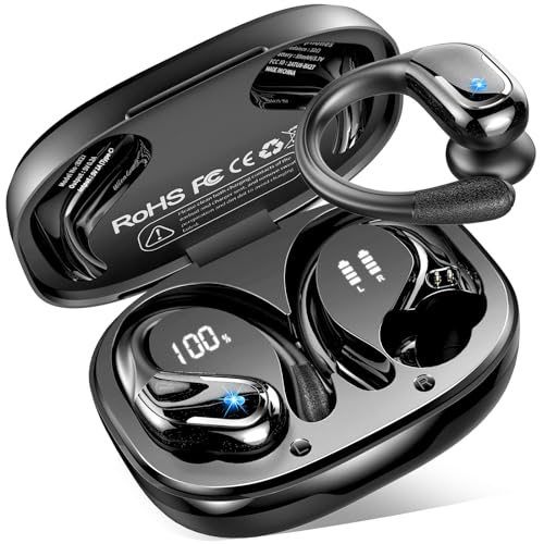 bluetooth 5.4 kopfhörer sport 75std hi-fi stereo kabellos wasserdicht noise cancelling earbuds joggen gym