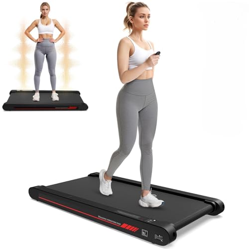 walking pad mit app, laufband für zuhause 120kg 6 km/h leise bürogebrauch