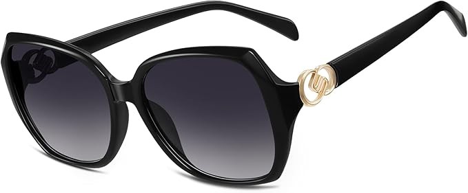 **Damen Sonnenbrille Polarisiert XL UV400 Oversized Retro Klassisch**