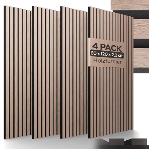 Akustikpaneele 120x60 cm, 4 Stk, Arebos