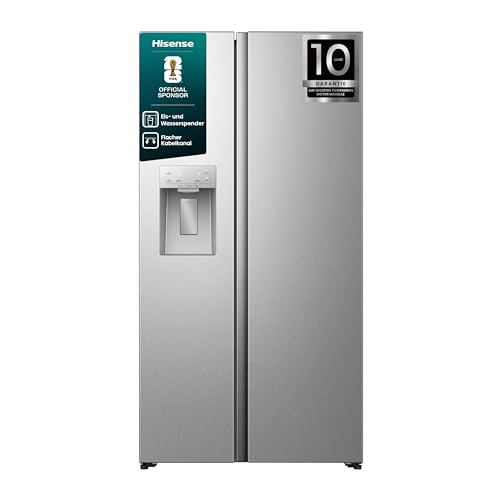 Hisense RS5P528STIE Side-by-Side Kühlschrank 528L Edelstahl mit Eis- & Wasserspender
