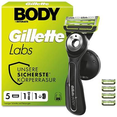 GilletteLabs Body & Intimrasierer mit 5 Klingen, 29,69