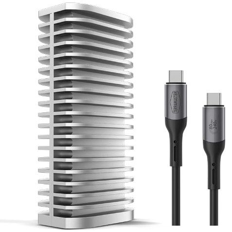 Produktbild: TERRAMASTER D1 SSD Pro M.2 NVMe-Gehäuse 80 Gbit/s aus Vollaluminium