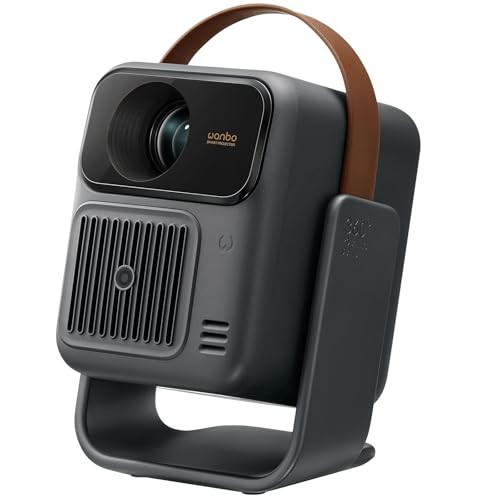 WANBO Togo Pro Smart Beamer 1080P, Tragbarer Projektor, 3,5h Akku, WLAN, Bluetooth