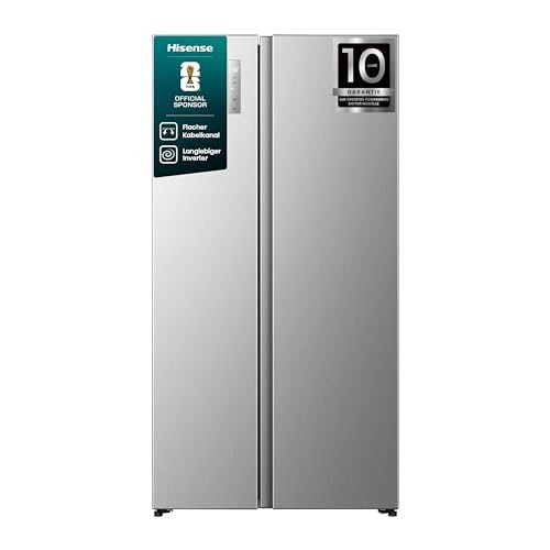 Hisense RS3P558NEIC Side-by-Side Kühlschrank 178cm Silber Energieklasse C