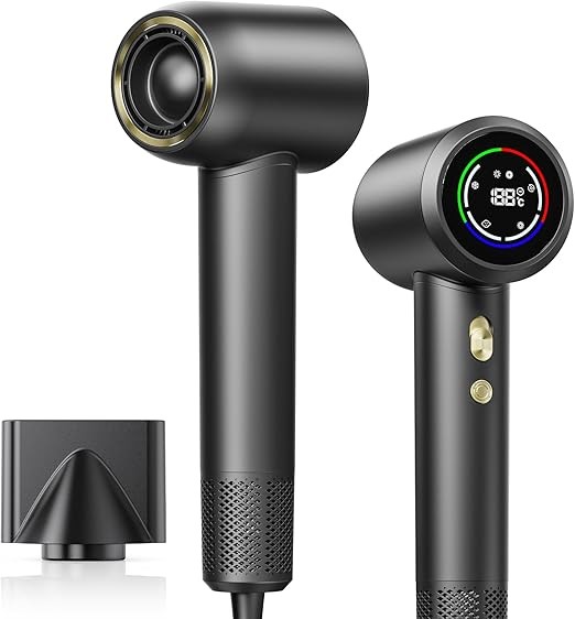 Ionen Haartrockner 1600 Watt mit LED Display und 4 Temperaturstufen