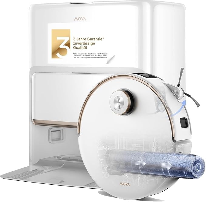 MOVA Z60 Ultra Saug- und Wischroboter Komplettgerät in Weiß