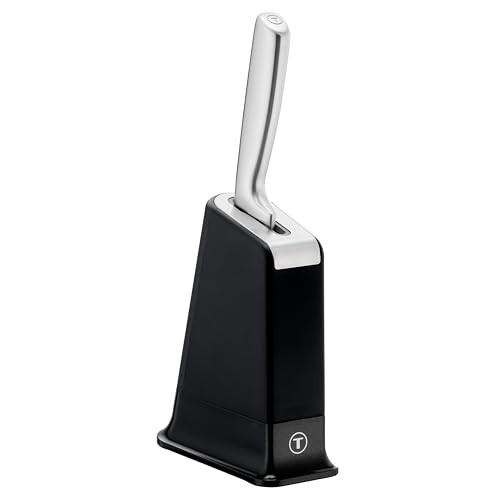 Tefal EverSharp Pro 20 cm Kochmesser, selbstschärfender Messerblock, Edelstahl