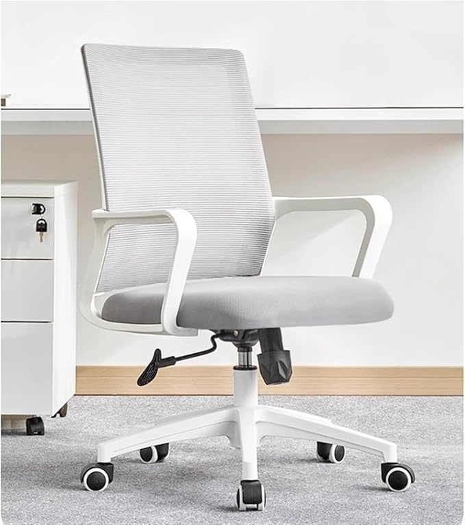 Ergonomischer Bürostuhl mit Lendenwirbelstütze, höhenverstellbarer Drehstuhl