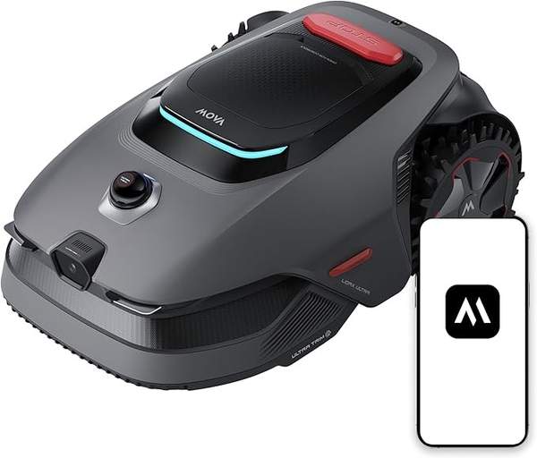 MOVA LiDAX Ultra 1200 Mähroboter, 1200 m, 3D-LiDAR, AI Vision, 5 cm Kantenschnitt