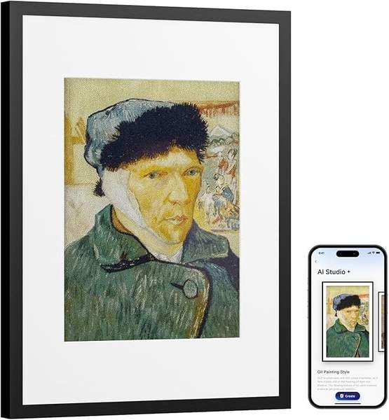 SwitchBot KI Art Frame 13.3 Zoll E-Ink Display | kabelloser digitaler Bilderrahmen