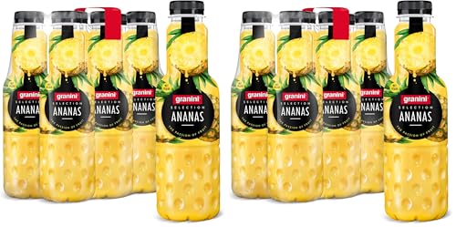 ganini Ananasnektar 50% Frucht (6 x 0,75l), vegan, laktosefrei, 2er Pack