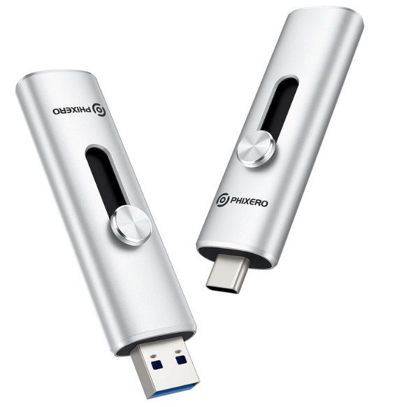 1TB externer SSD USB 3.2 Gen 2 mit USB & USB-C  PHIXERO P201