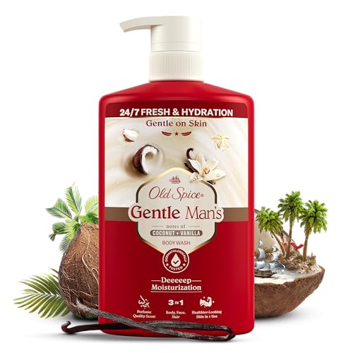 Old Spice 3-in-1 Duschgel & Shampoo für Männer, Kokosnuss + Vanille, 800ml