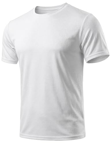 Herren Sport T-Shirt Kurzarm Schnelltrocknend Atmungsaktiv Fitness Laufen XL
