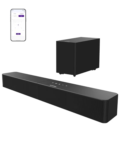 ULTIMEA 2.1ch Soundbar mit kabellosem Subwoofer, Bluetooth 6.0, HDMI, App-Steuerung