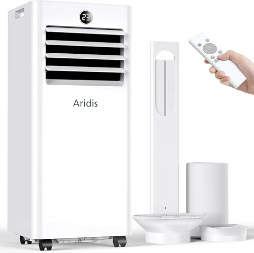 Mobile Klimaanlage 9000 BTU 4-in-1, leise, inklusive Fensterkit, für 88m