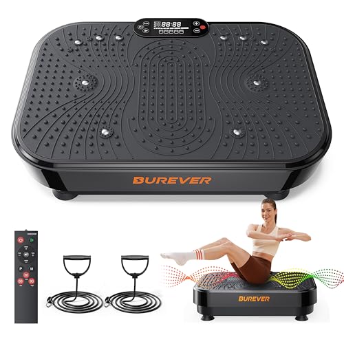 Vibrationsplatte Burever 150W, 99 Intensitätsstufen, 5 Programme, Fernbedienung