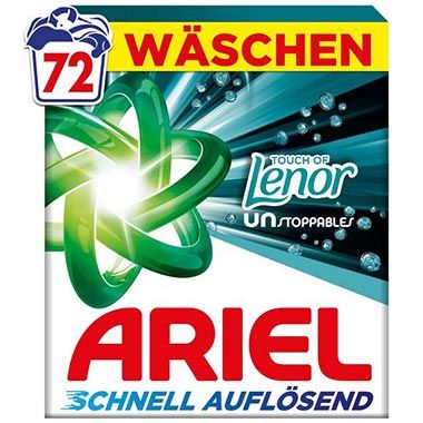 Ariel Lenor Unstoppables Waschmittel 72WL ab 15,33 (statt 19)