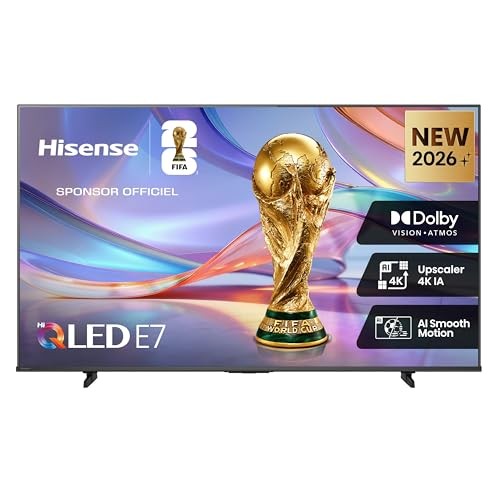 Hisense 58E7DS 58 Zoll 4K UHD QLED Smart TV, Hi-View AI Engine, Dolby Vision IQ
