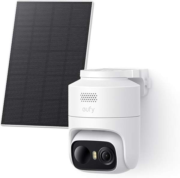 eufyCam C37 2K Outdoor-Überwachungskamera, Solarpanel, 360 KI-Tracking, Gesichtserkennung
