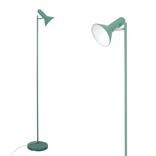 Retro Stehlampe E27 Metall Vintage Industrial 161cm für Wohnzimmer, Grün