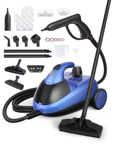 Aspiron Dampfreiniger 4 bar, 145C, multifunktional mit 18 Zubehörteilen, für Böden, Auto, Teppich