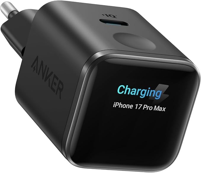 Anker 45W GaN Ladegerät, iPhone-Erkennung, intelligentes Display, Schonmodus
