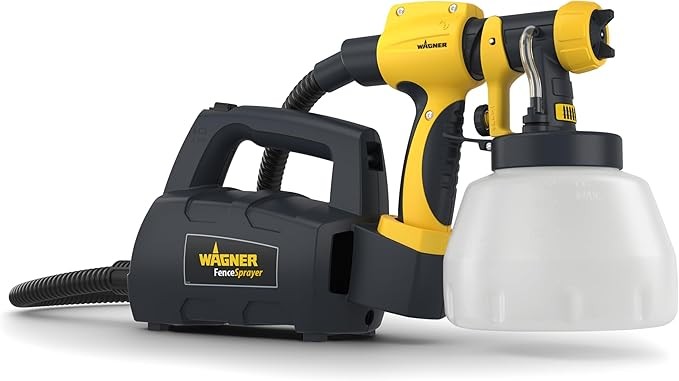 WAGNER Sprühsystem Holzschutz für Zäune, Schuppen, Terrassen, 1400 ml, 460 W