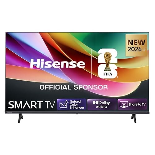 Hisense 43 Zoll 4K Smart TV, Dolby Audio, DTS Virtual, Hi-View AI Engine