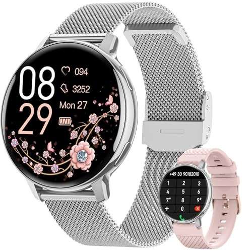 Smartwatch Damen 1.39" HD, IP68 Wasserdicht, Herzfrequenz, SpO2, 120+ Sportmodi