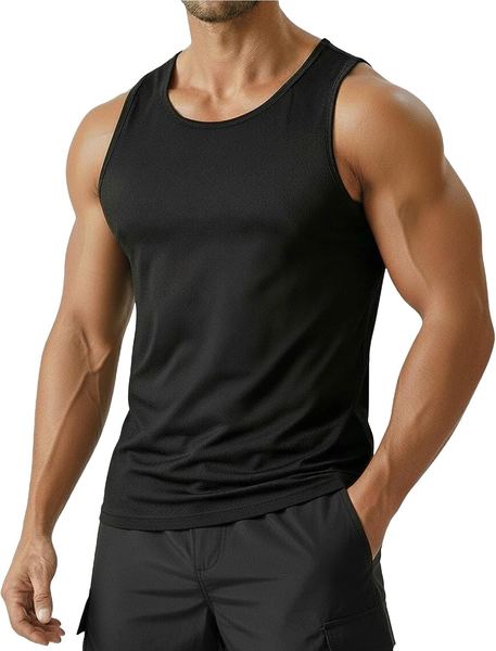 Herren Tank Top Sport UPF 50+ Schnelltrocknend Muskelshirt Fitness PINSPARK