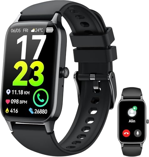 Soudorv Smartwatch Herren Damen, 1,57" Fitnessuhr, wasserdicht, 110+ Sportmodi, Activity Tracker