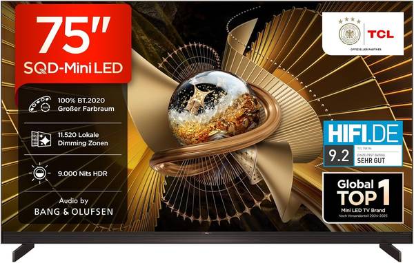 TCL 75X11L 75 Zoll 4K Mini LED Smart TV, Google TV, HDR10+