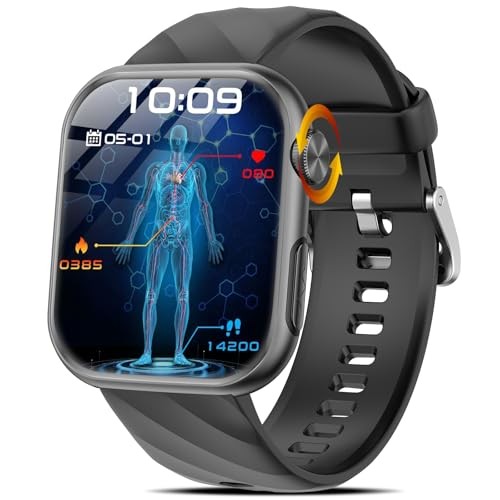2026 Smartwatch EKG HRV Harnsäure BMI 1,97" AMOLED 24H Blutdruck Herzfrequenz SpO2
