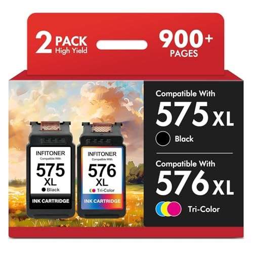 Druckerpatronen PG 575 CL 576 XL für Canon TR3750i TR4755i TS3550i TS4750i