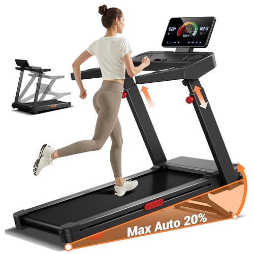 CURSOR Laufband 14 KM/H mit 20% Steigung, 3.5 HP, 4-stufige Konsole, max. 180 KG
