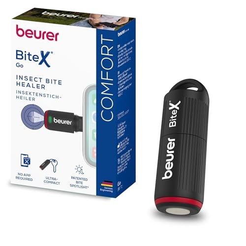 Beurer BiteX Insektenstichheiler für Android & iPhone (USB-C), Deep Black
