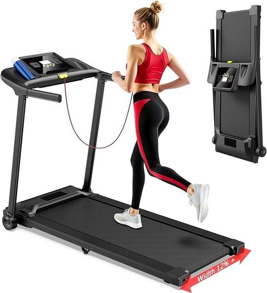 Klappbares Laufband für Zuhause 12 km/h Elektrisch Profi Avnbdao