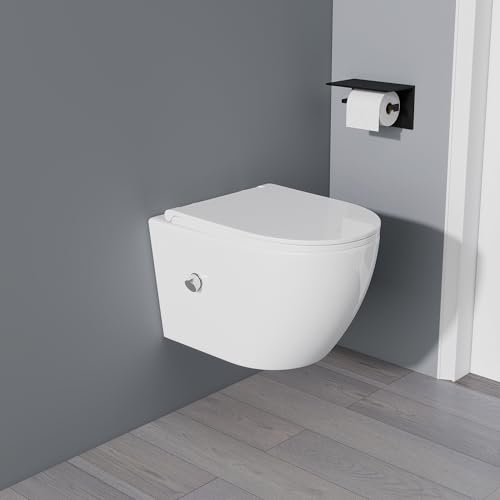 Yishang Dusch-WC mit Bidet-Funktion und integrierter Düse, 533635 cm