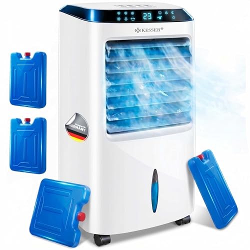 KESSER Mobile Klimaanlage 4in1 Luftkühler mit Fernbedienung, 10L Wassertank