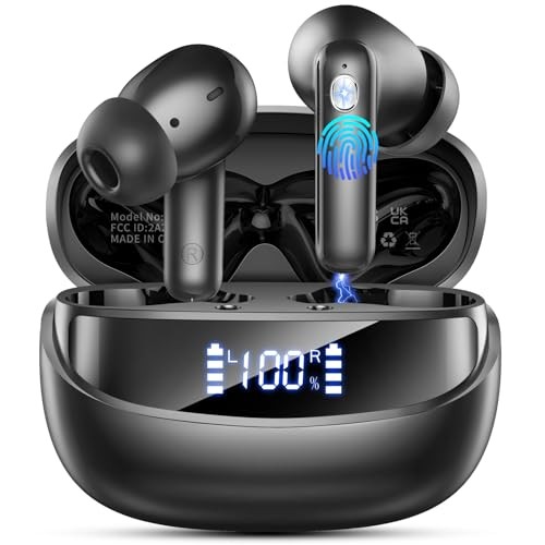 Bluetooth Kopfhörer 5.4, Kabellos In Ear mit 56 Std Spielzeit, IP7 Wasserdicht