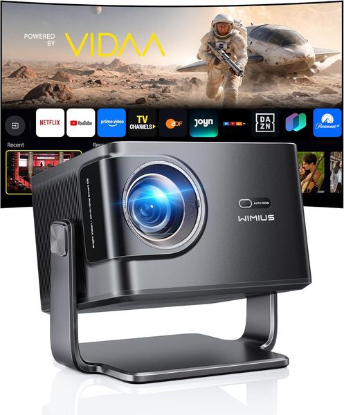 4K Beamer VIDAA OS 2500 ANSI 56W Dolby Audio FHD 1080P Smart Outdoor